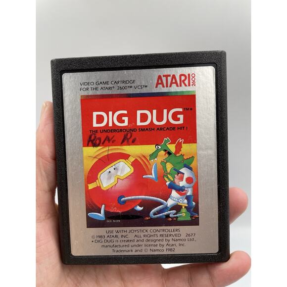 Dig Dug ATARI 2600 1988 Game Cartridge & Box - FAST SHIPPING! - Picture 4 of 7